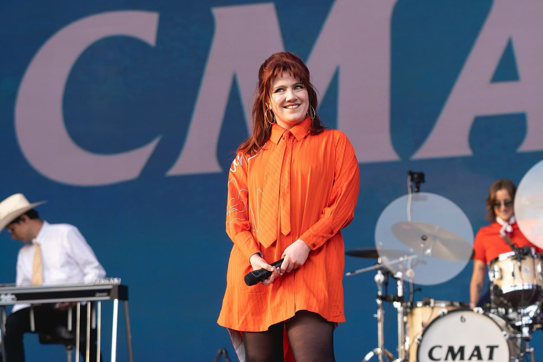 CMAT on stage at Wide Awake in Brockwell Park, London, on 23 May 2025. The festival appears on the Association of Independent Festivals' 2026 list as taking a fallow year.